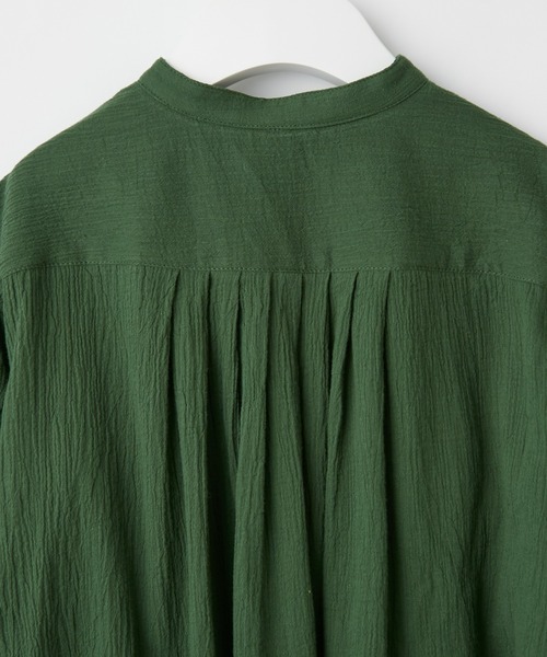 CIAOPANIC TYPY（チャオパニックティピー）の「【ZOZOTOWN限定】【KIDS】バンドカラーギャザーボイルロングワンピース（ワンピース・キッズ・ブラック/イエロー/グリーン・SMALL/MEDIUM/LARGE/X-LARGE/XX-LARGE）」の7枚目の写真