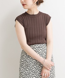 便利なシンプルワイドリブニット