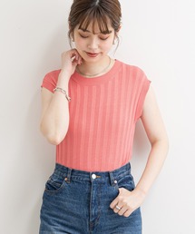 便利なシンプルワイドリブニット