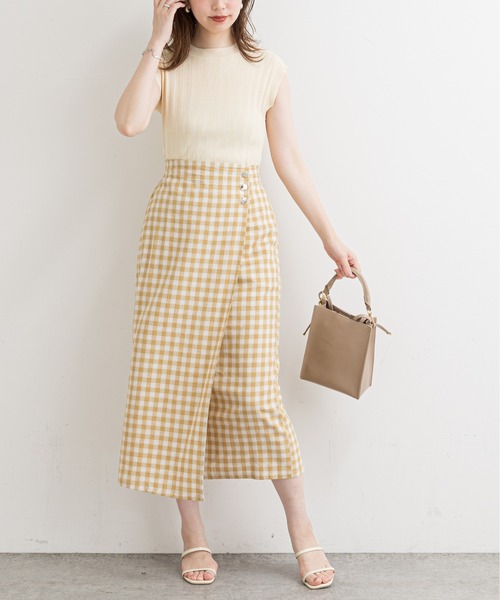 natural couture（ナチュラルクチュール）の「便利なシンプルワイドリブニット（ニット/セーター・レディース・アイボリー/ブラック/ブラウン/グリーン/ピンク・FREE）」の9枚目の写真