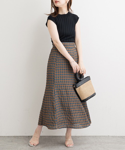 natural couture（ナチュラルクチュール）の「便利なシンプルワイドリブニット（ニット/セーター・レディース・アイボリー/ブラック/ブラウン/グリーン/ピンク・FREE）」の13枚目の写真