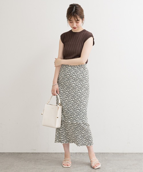 natural couture（ナチュラルクチュール）の「便利なシンプルワイドリブニット（ニット/セーター・レディース・アイボリー/ブラック/ブラウン/グリーン/ピンク・FREE）」の16枚目の写真
