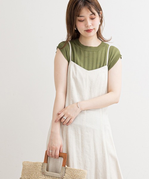 natural couture（ナチュラルクチュール）の「便利なシンプルワイドリブニット（ニット/セーター・レディース・アイボリー/ブラック/ブラウン/グリーン/ピンク・FREE）」の19枚目の写真