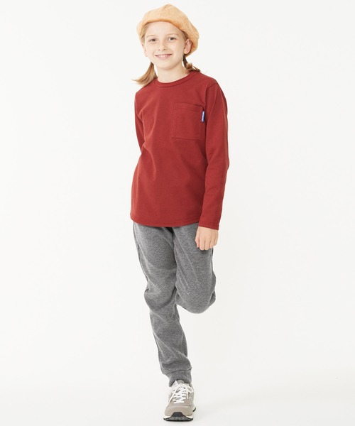 KRIFF MAYER Kid's Collection（クリフメイヤーキッズコレクション）の「裾切替裏シャギーパンツ（その他パンツ・キッズ・ブラック/レンガ/チャコール/ネイビー/グレー/カーキ・130/150/170/160/120/140）」の8枚目の写真