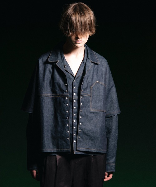 トップス jieda SNAP BUTTON DENIM SHIRT S/S JieDa [ジエダ] SNAP BUTTON DENIM SHIRT LS ＜スナップボタン