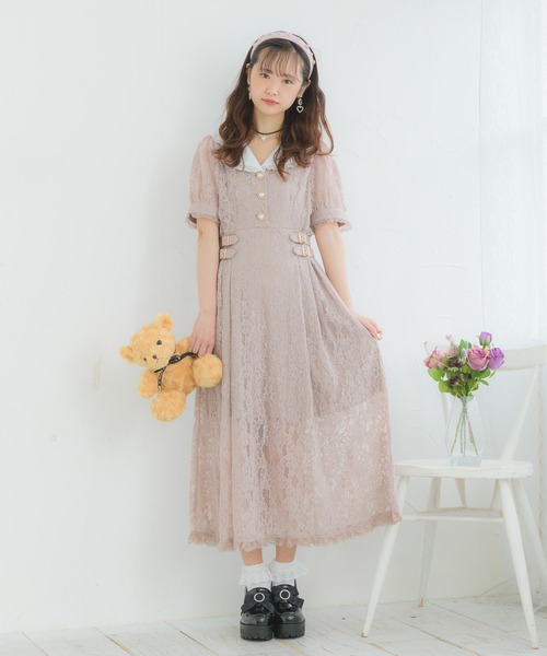 ROJITA（ロジータ）の「テーラードレースロングワンピース（ワンピース・レディース・ブラック/ピンクベージュ/ベージュ・FREE）」の13枚目の写真