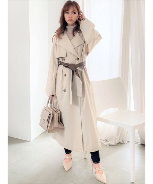 RESEXXY（リゼクシー）の「ケープレイヤードトレンチコート（トレンチコート・レディース・ベージュ/ブラウン/アイボリー・FREE）」の18枚目の写真