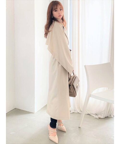 RESEXXY（リゼクシー）の「ケープレイヤードトレンチコート（トレンチコート・レディース・ベージュ/ブラウン/アイボリー・FREE）」の19枚目の写真
