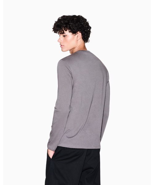 A|X アルマーニ エクスチェンジ】AXロゴ 長袖クルーネックTシャツ/SLIM