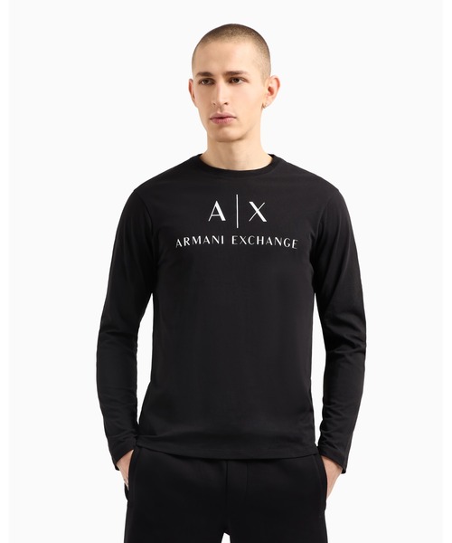 ARMANI EXCHANGE（アルマーニエクスチェンジ）の「【A|X アルマーニ エクスチェンジ】AXロゴ　長袖クルーネックTシャツ/SLIM（Tシャツ/カットソー・メンズ・ネイビー/ホワイト/ブラック/ブラウン/カーキ/チャコールグレー×ブラック・SMALL/MEDIUM/LARGE/X-LARGE/X-SMALL/XX-LARGE）」の18枚目の写真
