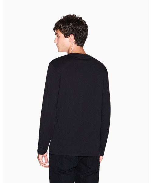 EMPORIO ARMANI ダークブラウン長袖シャツ 40 アルマーニ EMPORIO ARMANI ダークブラウン長袖シャツ 40 アルマーニ