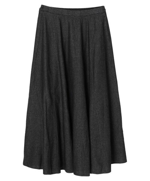 Green　Parks（グリーンパークス）の「・novem 9 デニムハギフレアスカート＊（スカート・レディース・ブラック/インディゴブルー・FREE）」の16枚目の写真