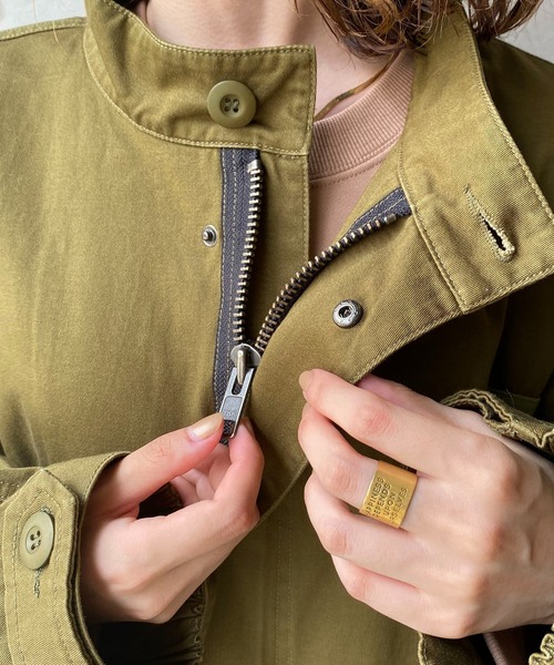 CAPRICIEUX LE'MAGE（カプリシューレマージュ）の「モッズコート（モッズコート・レディース・アイボリー/カーキ・FREE）」の11枚目の写真