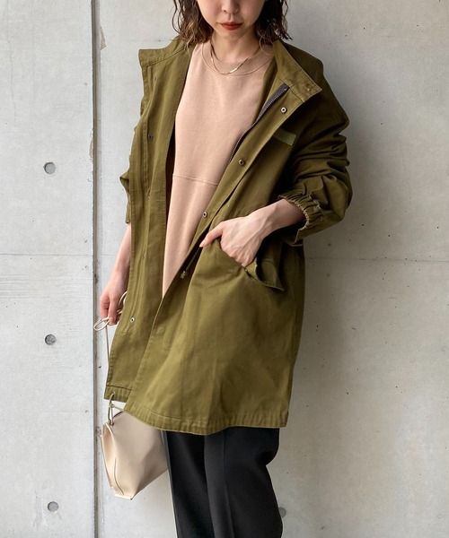 CAPRICIEUX LE'MAGE（カプリシューレマージュ）の「モッズコート（モッズコート・レディース・アイボリー/カーキ・FREE）」の15枚目の写真