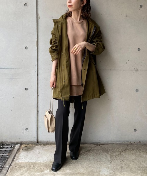 CAPRICIEUX LE'MAGE（カプリシューレマージュ）の「モッズコート（モッズコート・レディース・アイボリー/カーキ・FREE）」の21枚目の写真