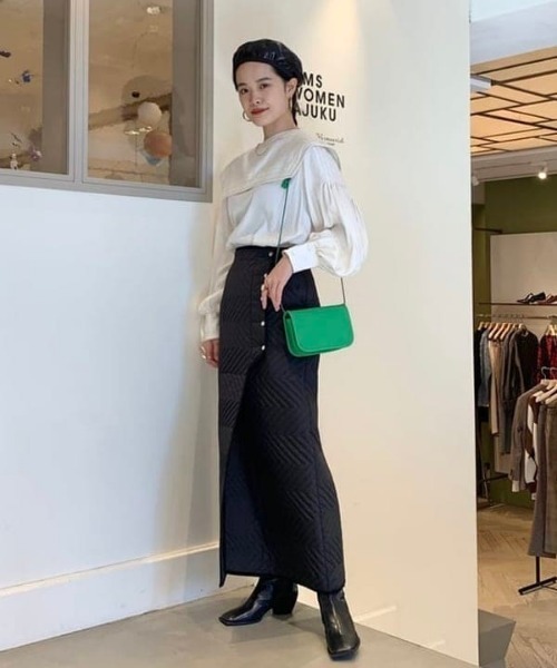 Ray BEAMS(レイビームス)の「RBS / ケープカラー タックスリーブ ブラウス(シャツ/ブラウス・レディース・オリーブ/ホワイト・ONE SIZE)」の18枚目の写真