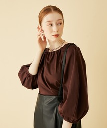 MADEMOISELLE ROPE'（マドモアゼル ロペ）の「<春まで使える>ボリュームスリーブプルオーバー（Tシャツ/カットソー）」