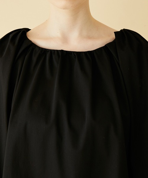 MADEMOISELLE ROPE'（マドモアゼル ロペ）の「<春まで使える>ボリュームスリーブプルオーバー（Tシャツ/カットソー・レディース・ブラック/ホワイト/ダークブラウン・38）」の13枚目の写真