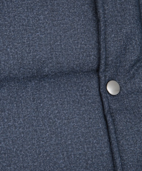 UNION STATION（ユニオンステーション）の「【SORONA/ソロナ】フロッキープリント機能中綿ダウンベスト<フード着脱可能/2WAY仕様>（ダウンベスト・メンズ・ブラック/ネイビー・LL/M/L）」の20枚目の写真