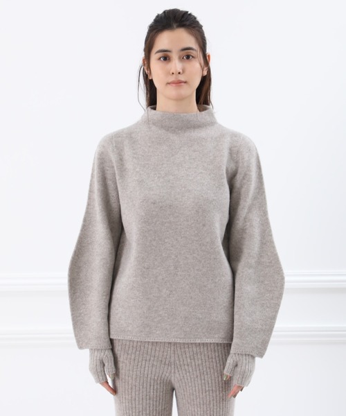 YVON（イヴォン）の「《YVON》ホールガーメント(R)ハイネックニット（ニット/セーター・レディース・ブラウン/モカ・9号）」の6枚目の写真