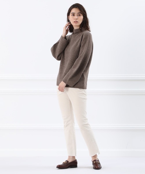 YVON（イヴォン）の「《YVON》ホールガーメント(R)ハイネックニット（ニット/セーター・レディース・ブラウン/モカ・9号）」の12枚目の写真