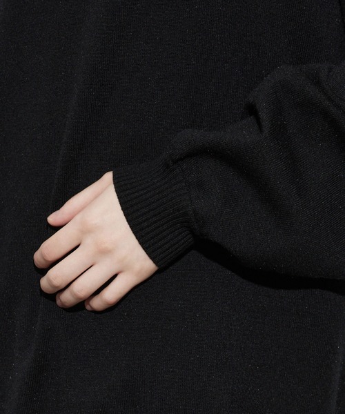 JUNRED（ジュンレッド）の「オーバーサイズタートルニット（ニット/セーター・メンズ・ブラック/ダークブラウン/ライトグレー/チャコールグレー・S/M/L）」の10枚目の写真