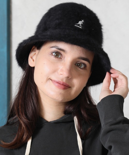 KANGOL（カンゴール）の「【KANGOL/カンゴール】 ワンポイントロゴ ファー ベルハット（ハット・メンズ・アイボリー/ブラック・L/M）」の8枚目の写真