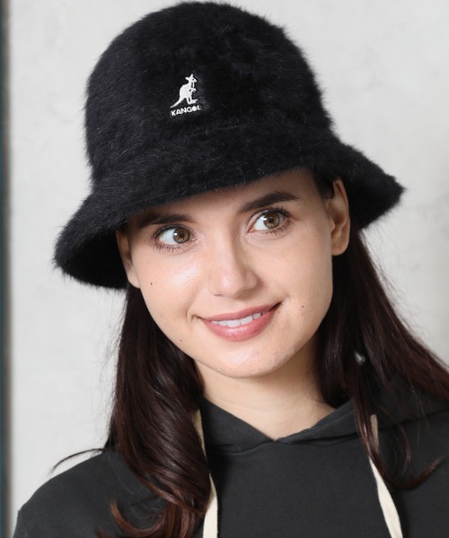 KANGOL（カンゴール）の「【KANGOL/カンゴール】 ワンポイントロゴ ファー ベルハット（ハット・メンズ・アイボリー/ブラック・L/M）」の6枚目の写真