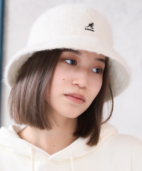 KANGOL（カンゴール）の「【KANGOL/カンゴール】 ワンポイントロゴ ファー ベルハット（ハット・メンズ・アイボリー/ブラック・L/M）」の13枚目の写真