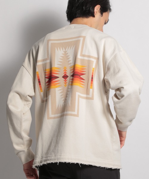 PENDLETON（ペンドルトン）の「【PENDLETON(ペンドルトン)】別注バックプリントスウェット（スウェット・メンズ・ブラック/ベージュ/ネイビー/アイボリー・MEDIUM/LARGE）」の4枚目の写真