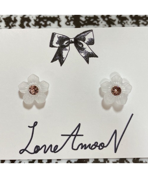 tone（トーン）の「【LoveAmooN】frost flower vintagerose(MA)（ピアス（両耳用）・レディース・シルバー・FREE）」の3枚目の写真