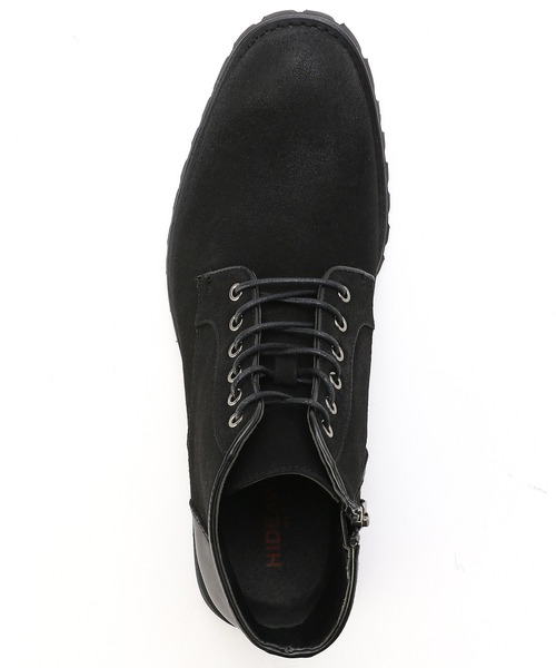 HIDEAWAYS NICOLE（ハイダウェイニコル）の「ファブリックブーツ（ブーツ・メンズ・チャコールグレー/ブラック/ベージュ/ネイビー・25.5cm/27.5cm/26.5cm）」の9枚目の写真