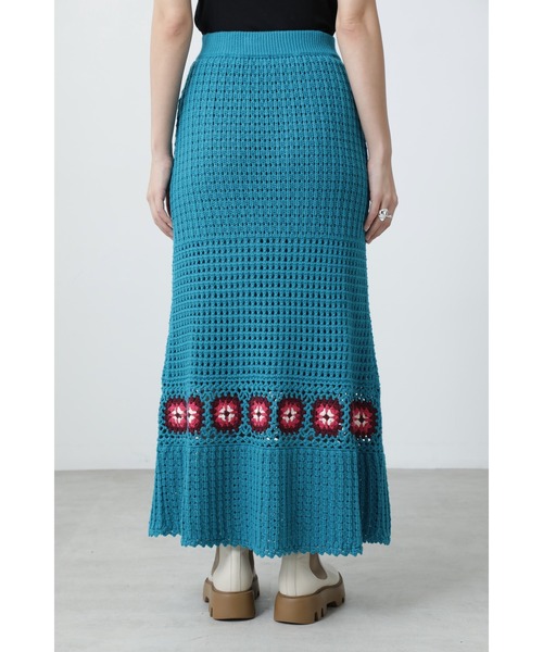 ROSE BUD（ローズバッド）の「クロシェスカート（スカート・レディース・ブラック/ブルー・ONE SIZE）」の14枚目の写真