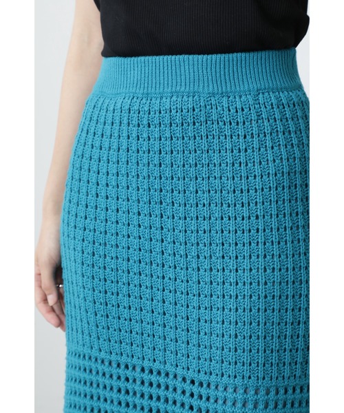 ROSE BUD（ローズバッド）の「クロシェスカート（スカート・レディース・ブラック/ブルー・ONE SIZE）」の12枚目の写真