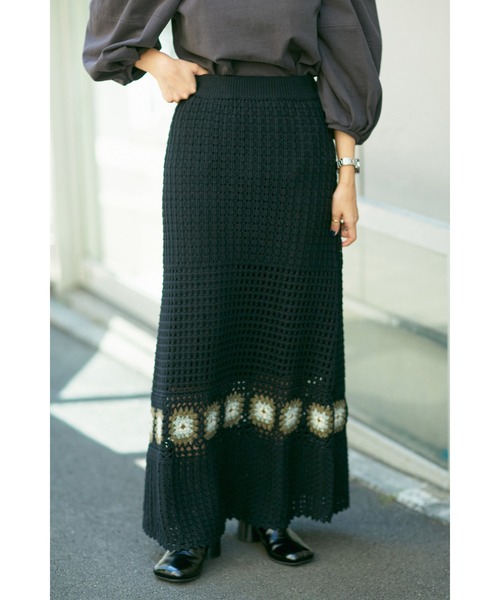 ROSE BUD（ローズバッド）の「クロシェスカート（スカート・レディース・ブラック/ブルー・ONE SIZE）」の19枚目の写真