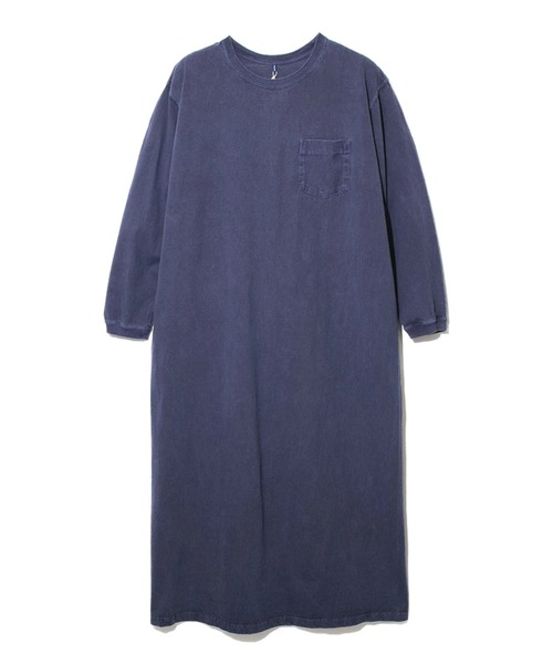 Good On(グッドオン)の「Good On/グッドオン LS PKT MAXI ONEPIECE(ワンピース・レディース・グリーン系その他/ネイビー/コーラルピンク/ブラック・FREE)」の4枚目の写真