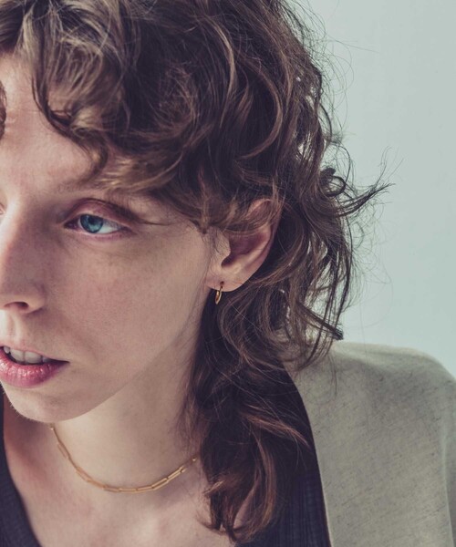 and cloud（アンドクラウド）の「Hoop Pierce S / Single（ピアス（片耳用）・レディース・ブラック/シルバー/イエローゴールド・FREE）」の13枚目の写真