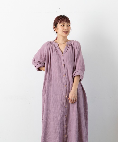 PICHI（ピイチ）の「2wayガーゼロングシャツワンピース（シャツ