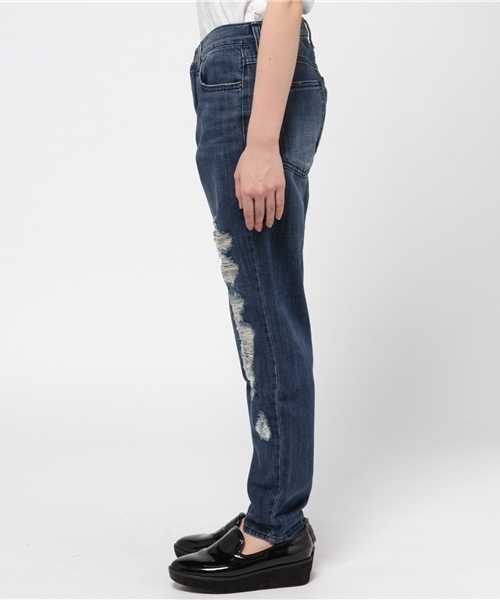 WHO'S WHO gallery（フーズフーギャラリー）の「クラッシュデニムスキニー（デニムパンツ・レディース・ブルー・MEDIUM/SMALL）」の3枚目の写真