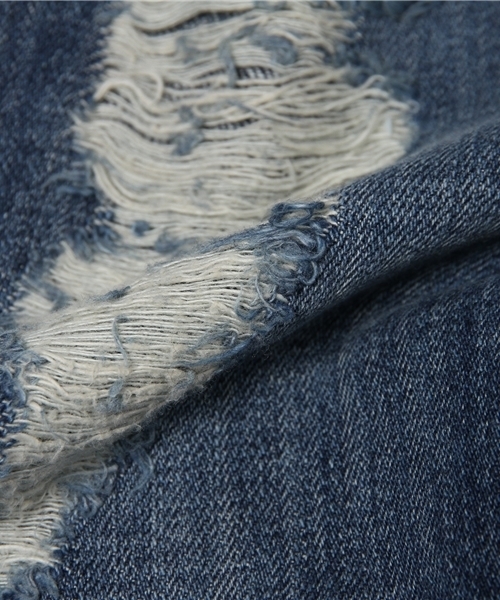 WHO'S WHO gallery（フーズフーギャラリー）の「クラッシュデニムスキニー（デニムパンツ・レディース・ブルー・MEDIUM/SMALL）」の8枚目の写真