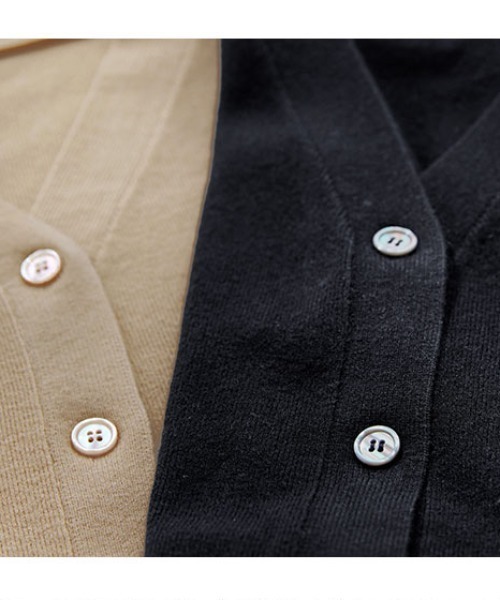 KOBE LETTUCE（コウベレタス）の「Vネックポンチョニットカーディガン（カーディガン/ボレロ・レディース・ブラック/モカ/ライトベージュ・FREE）」の10枚目の写真