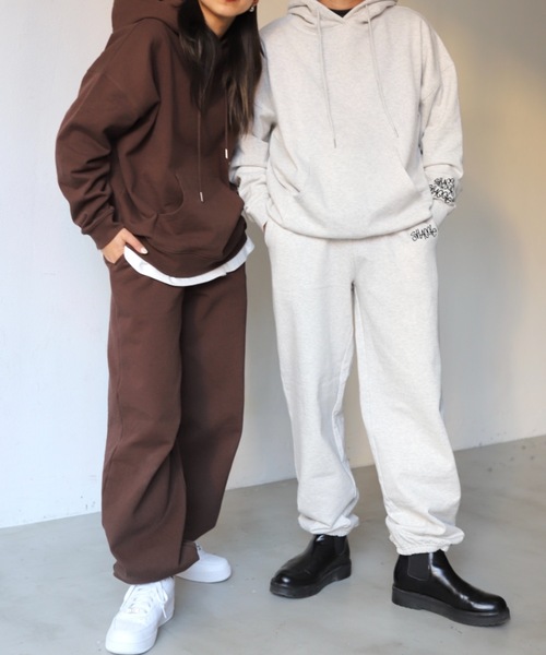 SHAGGIE(シャギー)の「SHAGGIE裏起毛オーバースウェットジョガーパンツ(スウェットパンツ・レディース・ホワイト/ブラック/ブラウン/グレー・FREE)」の11枚目の写真