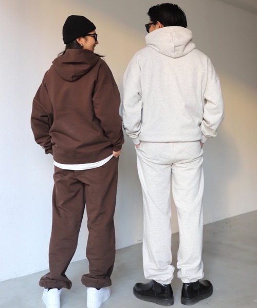 SHAGGIE(シャギー)の「SHAGGIE裏起毛オーバースウェットジョガーパンツ(スウェットパンツ・レディース・ホワイト/ブラック/ブラウン/グレー・FREE)」の12枚目の写真