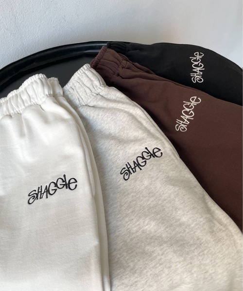 SHAGGIE(シャギー)の「SHAGGIE裏起毛オーバースウェットジョガーパンツ(スウェットパンツ・レディース・ホワイト/ブラック/ブラウン/グレー・FREE)」の13枚目の写真