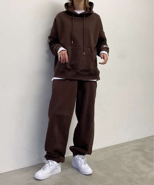 SHAGGIE(シャギー)の「SHAGGIE裏起毛オーバースウェットジョガーパンツ(スウェットパンツ・レディース・ホワイト/ブラック/ブラウン/グレー・FREE)」の22枚目の写真