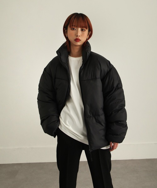 セール】【ZIP FIVE】 オーバーサイズ ナイロン 中綿 ファイバー