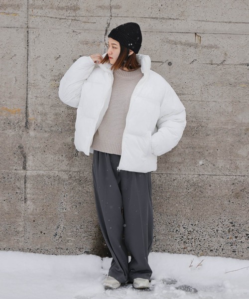 セール】【ZIP FIVE】 オーバーサイズ ナイロン 中綿 ファイバー