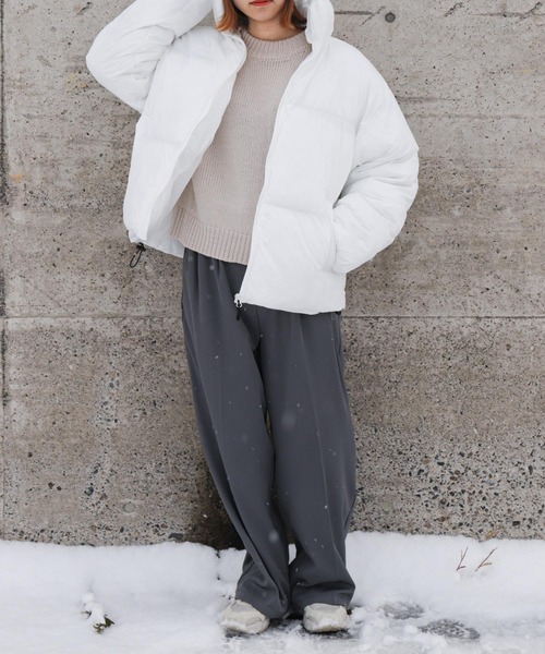 セール】【ZIP FIVE】 オーバーサイズ ナイロン 中綿 ファイバー