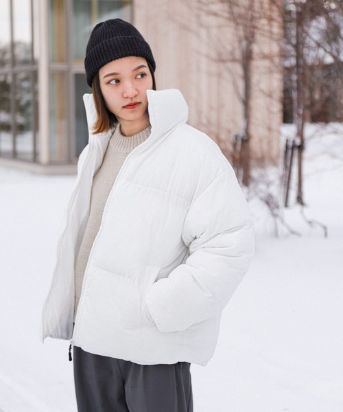 ナイロンジャケット ジャケット ハイファイブファクトリー XL アウター セール】【ZIP FIVE】 オーバーサイズ ナイロン 中綿 ファイバー