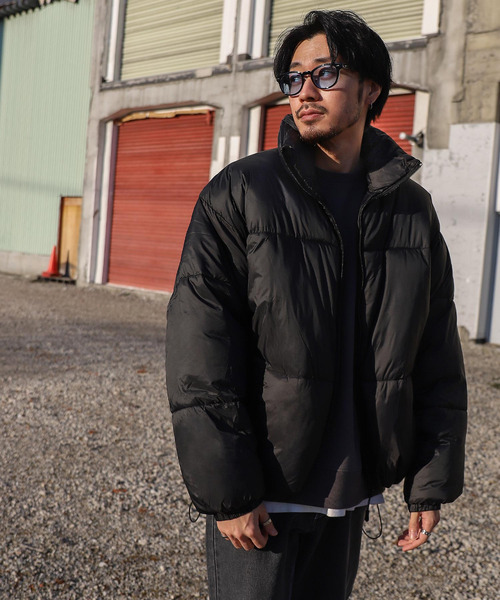 ZIP FIVE（ジップファイブ）の「【ZIP FIVE】 オーバーサイズ ナイロン 中綿 ファイバー エコダウン ジャケット / ペディン / ダウン ブルゾン / アウター（ダウンジャケット/コート・メンズ・ホワイト/ブラック/カーキ/クリーム/キャメル・SMALL/MEDIUM/LARGE/X-LARGE）」の10枚目の写真